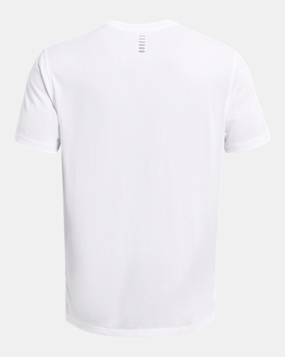 Men's UA Launch Splatter Short Sleeve, White, pdpMainDesktop image number 4